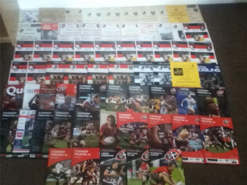 Largest Cornish Pirates Programme Collection