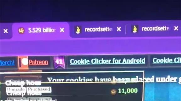 Most Cookies Clicked In 