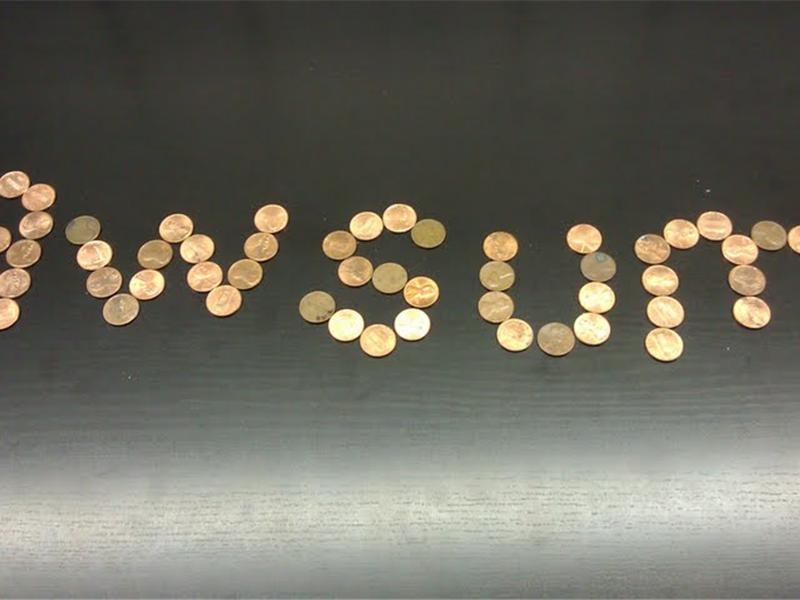 Fewest Pennies Used To Spell 