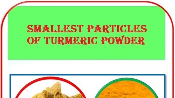 The World\'s Smallest Particles of Turmeric Powder ﻿