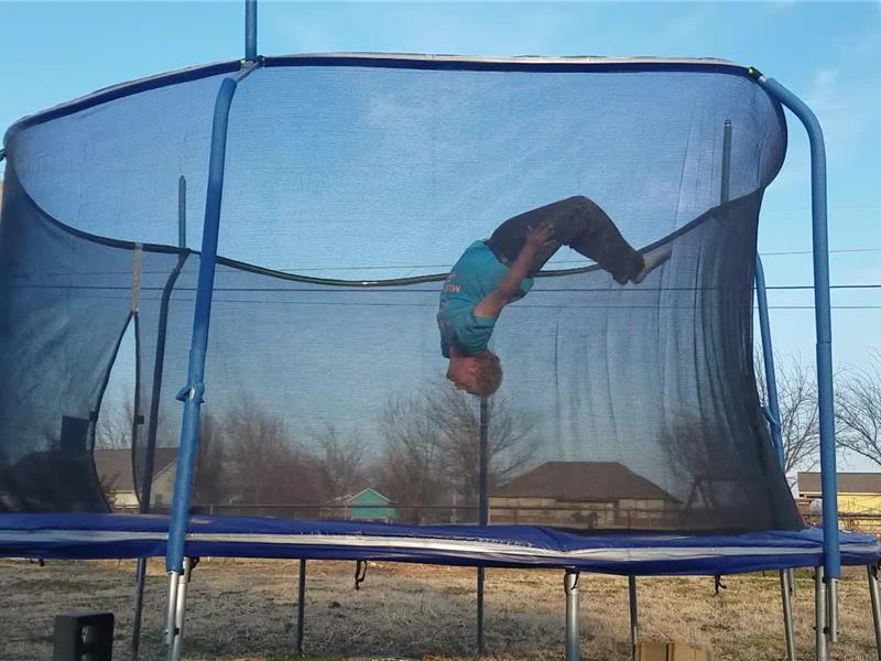 Most Consecutive Back Flips On A Trampoline World Record Dustin Williams