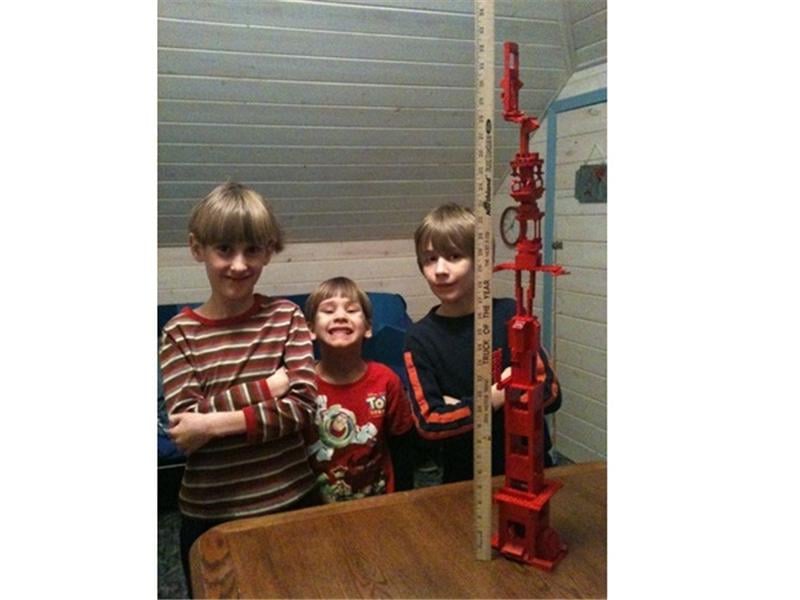 Tallest Red Lego Tower Built By Cousins
