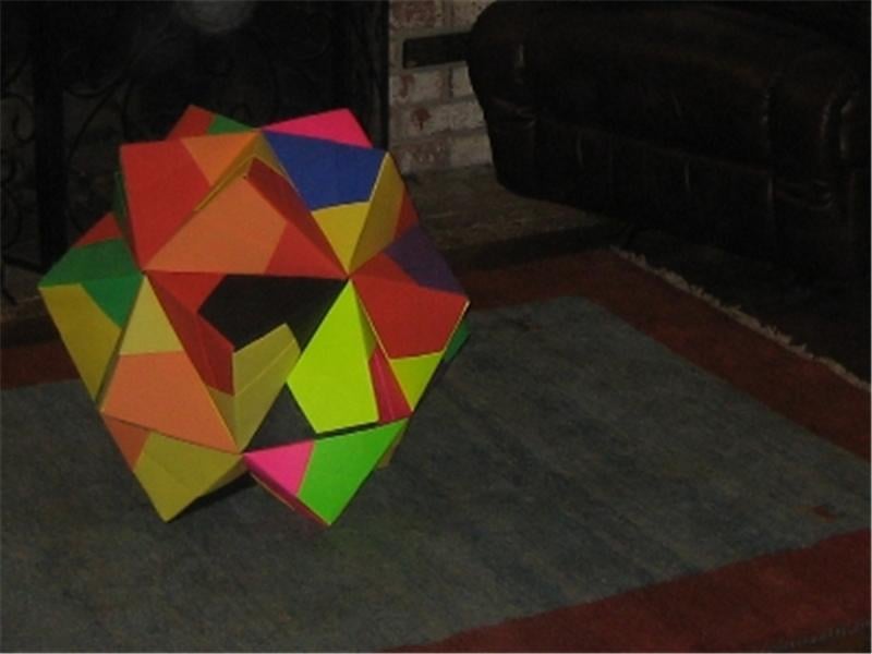 Tallest Origami Stellated Icosahedron