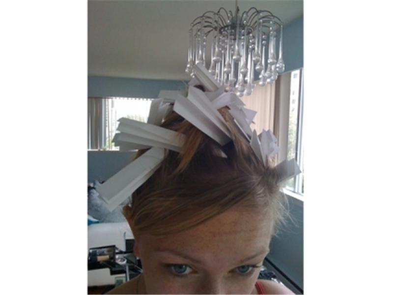 Most Paper Airplanes Stuck In Hair At Once