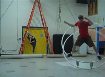 Most Consecutive Standing Spiral Movements On A Rhönrad | World Record ...