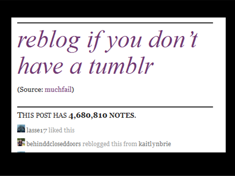 Most Notes On Tumblr Post