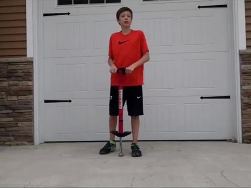 Most Pogo Stick Jumps By A 13 Year Old World Record Noah Sternig